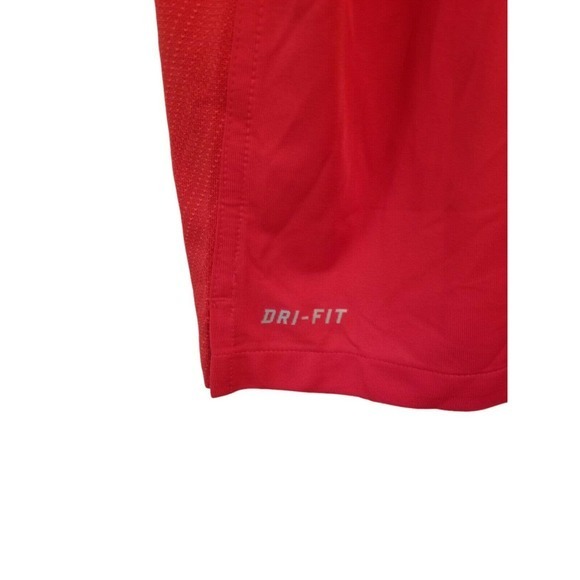 Nike Dri Fit Cornell Basketball Athletic Polo Shirt Size XXL Short Sleeve, Red - Picture 5 of 5